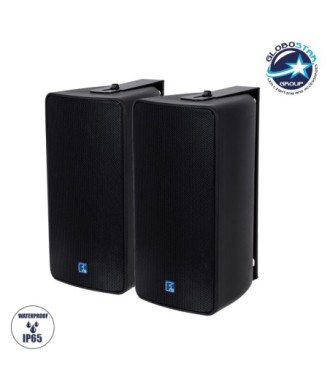 GLOBOSTAR® FDB ES106BT 98002 Επιτοίχιο Παθητικό Ηχείο Εγκαταστάσεων με Μετασχηματιστή 100V & 16Ω - 160W RMS (320W Peak) - 1 x 6" Inches LF & 1 x 1" Inches HF - Αδιάβροχο IP46 - Μαύρο - Μ18.2 x Π27.3 x Υ36.2cm - Σετ 2 Τεμαχίων - 2 Χρόνια Εγγύηση